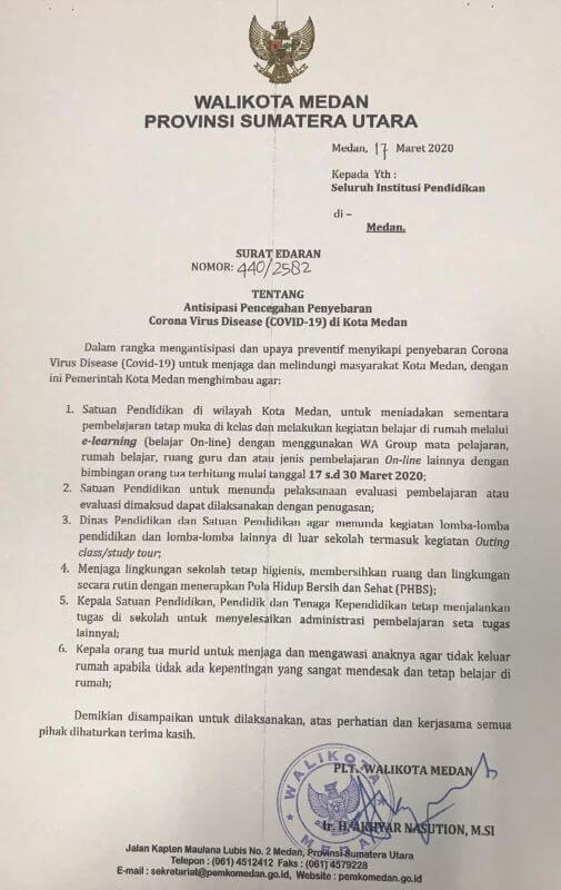 Download 71+ Contoh Surat Surat Edaran Walikota Medan Terbaik Dan Terbaru