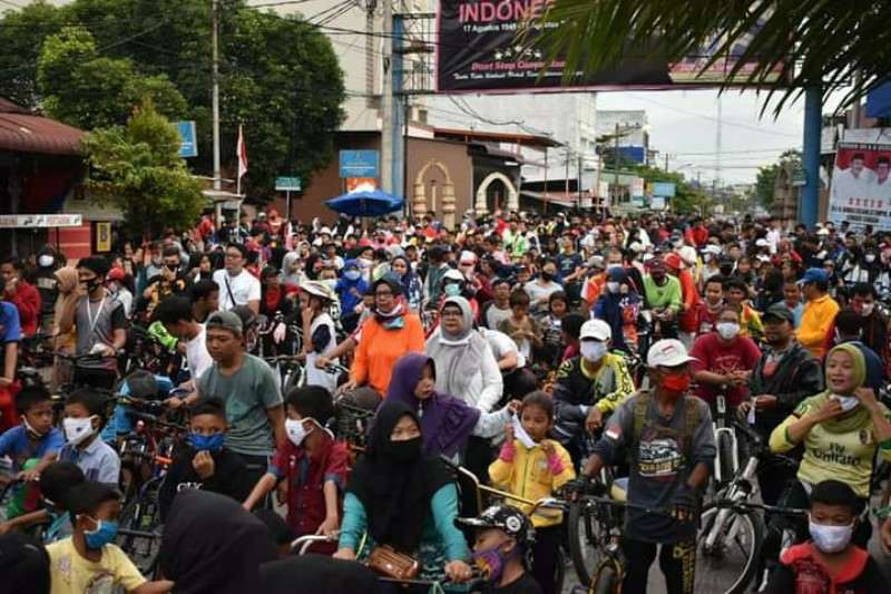 Wow..Gowes Bareng JP Diikuti Ribuan Peserta