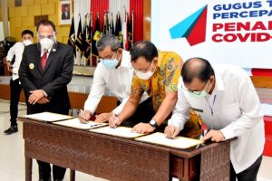 Mebidang MoU Percepatan Penanganan Corona, Disaksikan Gubsu