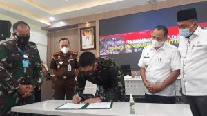 Penandatangan TMMD Asahan TMMD ke-109 Kodim 0208/Asahan Resmi Dibuka