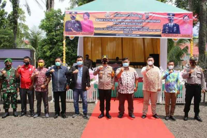 Bupati Labura Sambut Kunker Kapolres Labuhanbatu Kepolsek di Labura