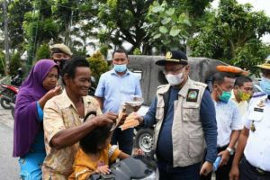 BPBD Sumut Beri Bantuan Masker Ke Pemkab Serdang Bedagai
