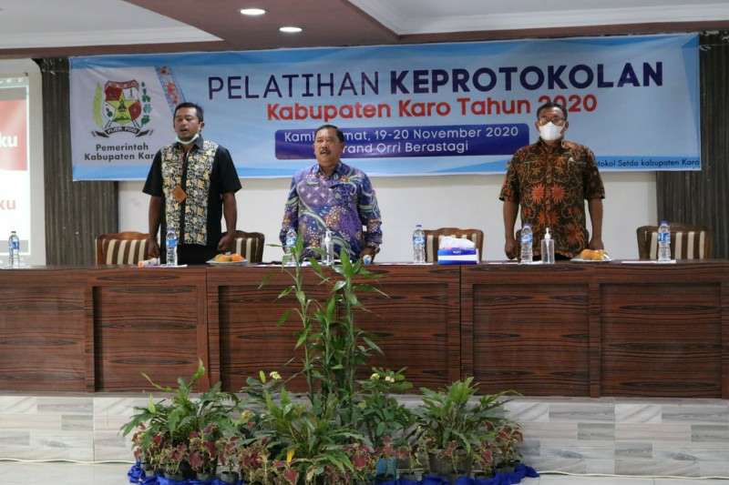Pelatihan Keprotokolan Kabupaten Karo Tahun 2020 Digelar