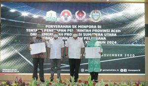 Sumut-Aceh Terima SK Tuan Rumah PON 2024  