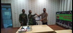 TNI TMMD ke-109 Kodim 0201/BS yang digelar di Kelurahan Tanah Enam Ratus, Kecamatan Medan Marelan, Kota Medan, Senin (2/11/2020).