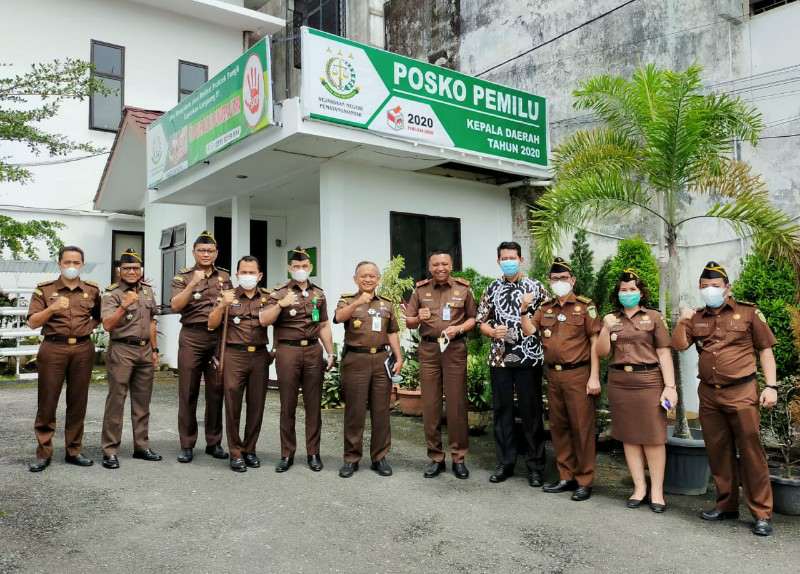 Wakajati Sumut Sidak Posko Pemantauan Pilkada Siantar, Terapkan Protokol Kesehtan