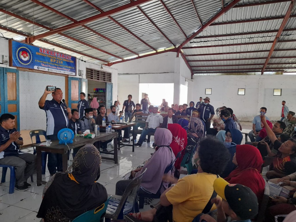 Pasangan Calon Walikota Sibolga, Jamaluddin Pohan dan Pantas Maruba Lumbantobing temui puluhan pedagang Pasar Nauli Sibolga.
