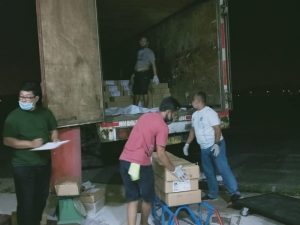 surat suara pilkada 1.643.175 lembar surat suara Pilkada Medan 2020 tiba di gudang KPU Medan ex Bandara Polonia Medan, Minggu (15/11/2020)