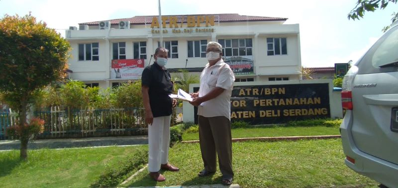Pensiunan PTPN II Buat Surat Sanggahan dan Pemblokiran Permohonan HGB ke BPN Deli Serdang