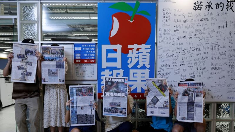 Presiden AS: Penutupan Koran Hong Kong, 'Hari yang Menyedihkan'