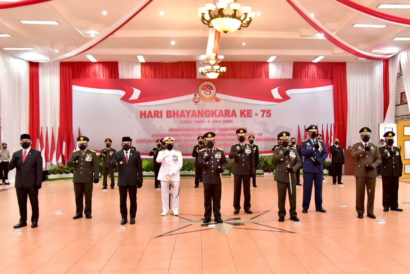 Gubernur Sumut Hadiri Peringatan HUT ke-75 Bhayangkara di Mapoldasu