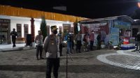 Kapolres Tanah Karo AKBP.Yustinus Setyo SH,Sik pimpin apel gabungan skala besar di Mapolres Tanah Karo.