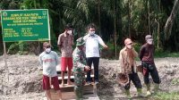 Kolam Perikanan Demplot-1 Babinsa Suak Temenggung Tinjau Kolam Perikanan Demplot TMMD ke-111