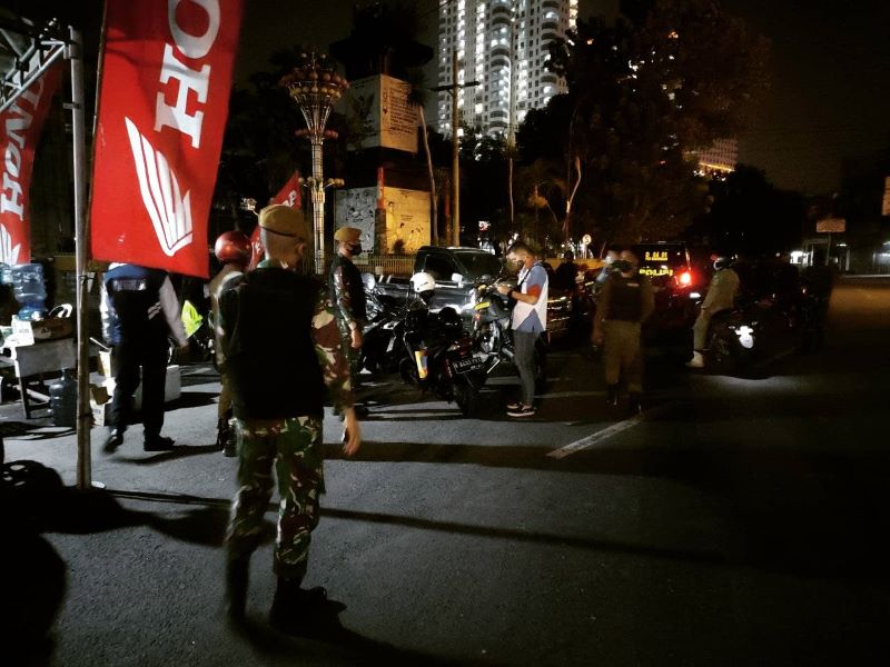 Polsekta Medan Kota All Out Mendukung PPKM Darurat