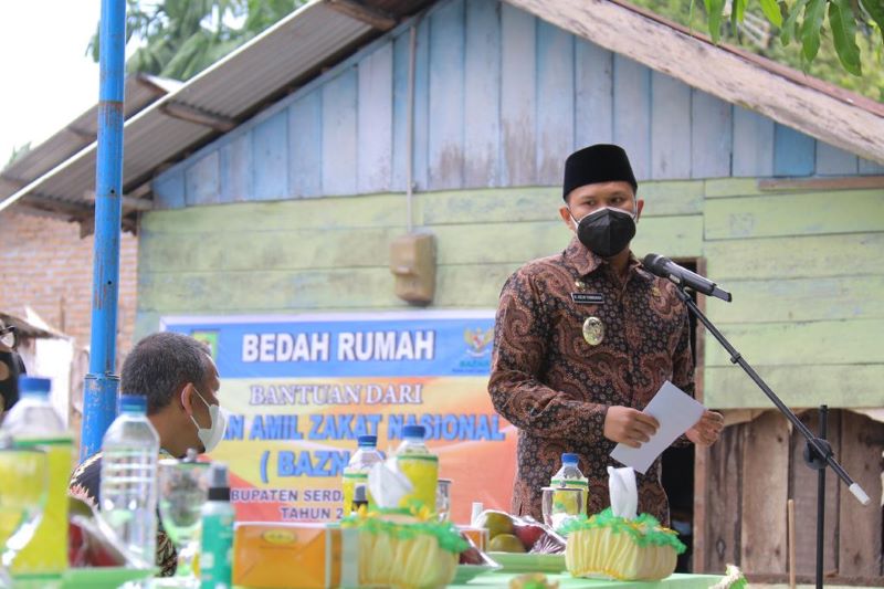 Pemkab - Baznas Kolaborasi Bedah 10 Rumah Warga Sergai