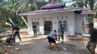 TMMD Mushola Hampir Rampung-1 Pembangunan Mushollah Nurul Ikhlas Hampir Rampung, Pasi Ter Satgas TMMD Datang Meninjau