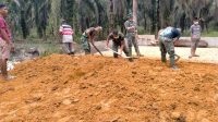 Box Culvert Hampir Rampung, TNI dan Warga Semakin Semangat