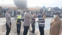 Kapolres Karo Berikan Penghargaan Dari Kapolri Bagi Posko PPKM