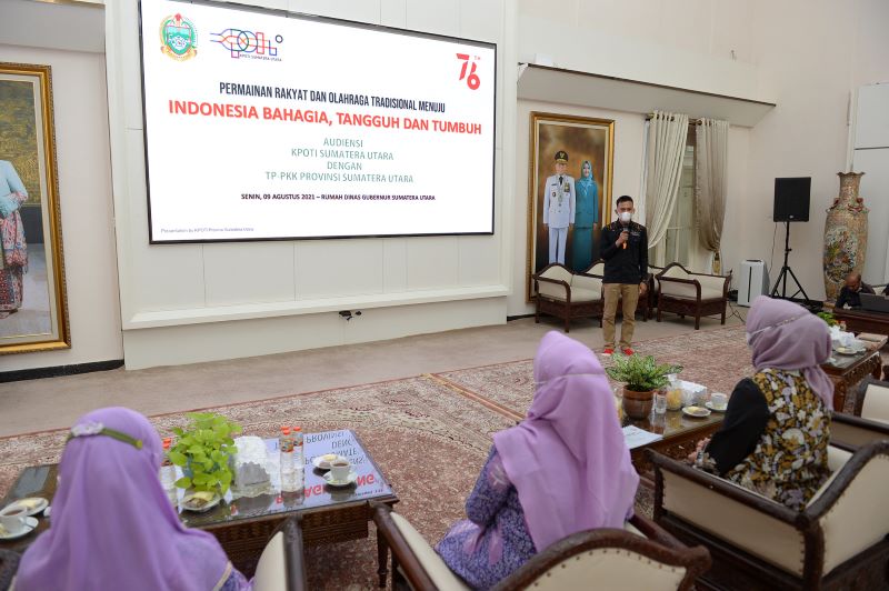 Ketua TP-PKK Sumut Dukung Pelestarian Permainan Tradisional di Sumut