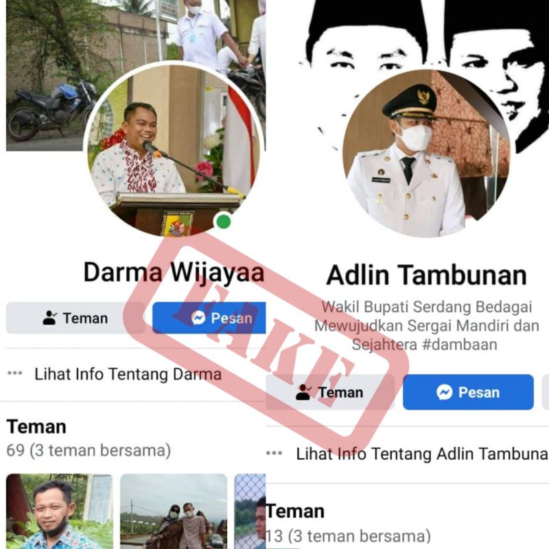 Akun Bupati Sergai Di Palsukan, Waspadai Akun Palsu Bupati dan Wabup Sergai