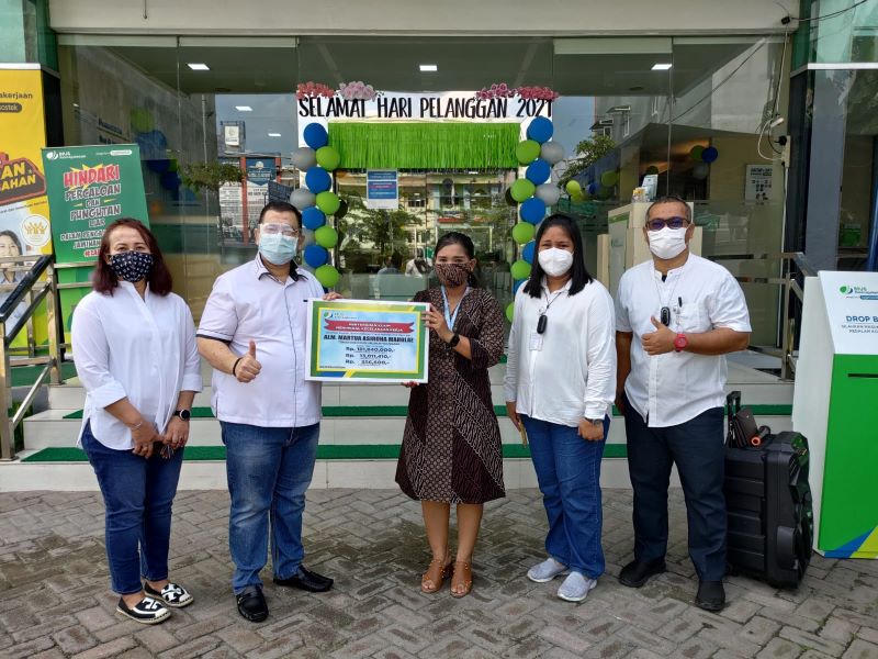 Warnai Harpelnas 2021, BPJAMSOSTEK Medan Utara Kembali Serahkan Santunan 180 Juta