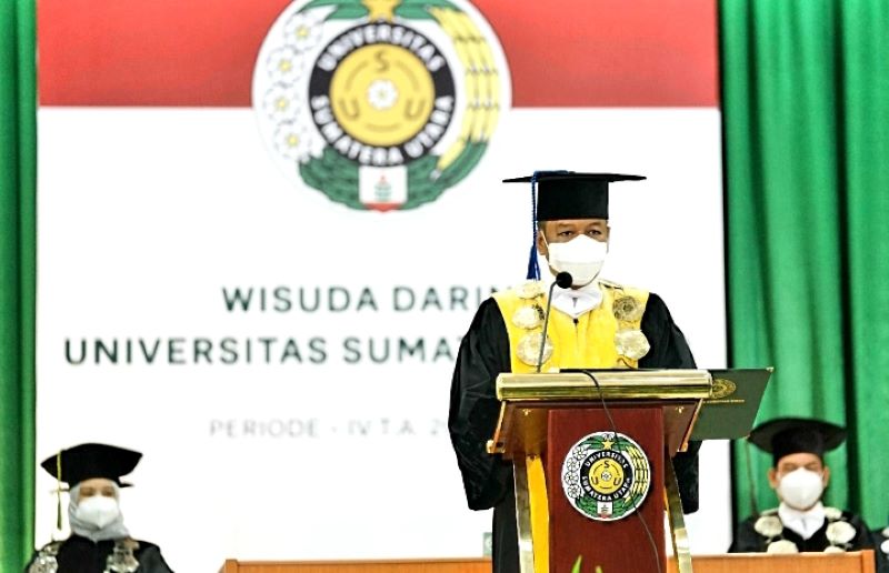 Wisuda 2.208 Lulusan, USU Targetkan Berstandar Internasional Bercirikan Keunggulan Lokal