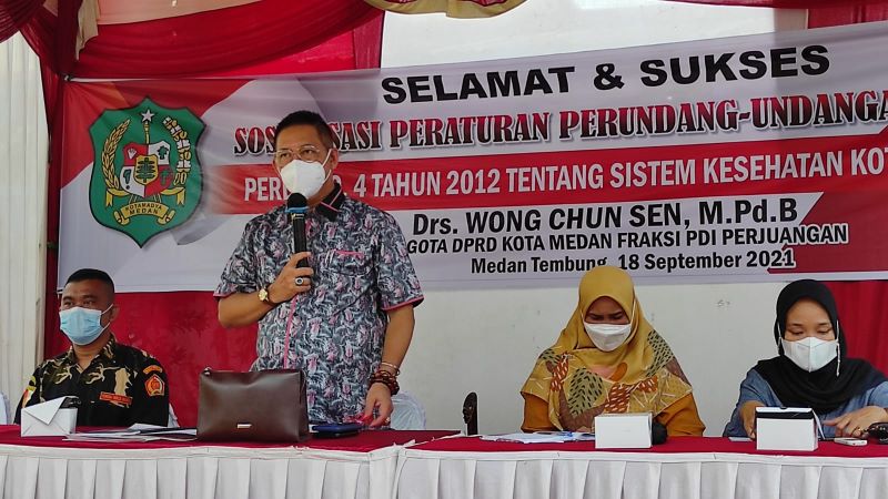 Wong Chun Sen : Warga Medan Harus Patuhi Prokes, Supaya Naik Level Lagi