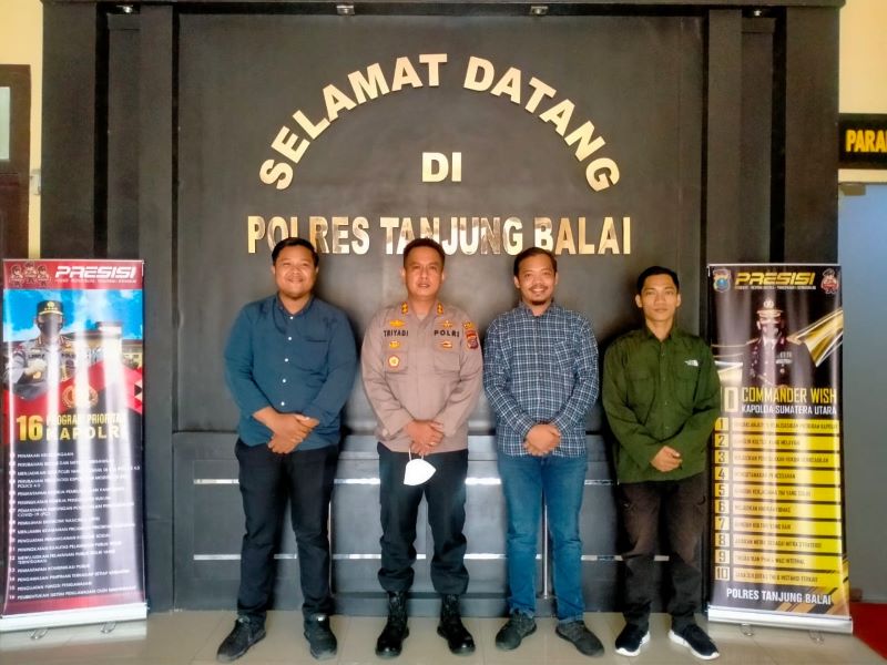 Badko HMI Sumut Silaturahmi dengan Kapolres Tanjung Balai