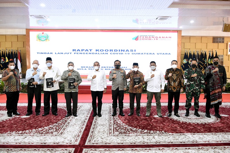 Gubernur Sumut Ingatkan Vaksinasi Masif dan Covid-19, Melandai Bukan Alasan Turunkan Kedisplinan Prokes