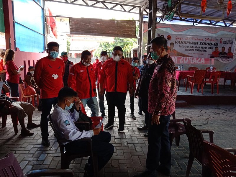 DPC PDI Perjuangan Medan dan Ketua DPRD Apresiasi Kinerja PAC Medan Denai Dimasa Covid-19
