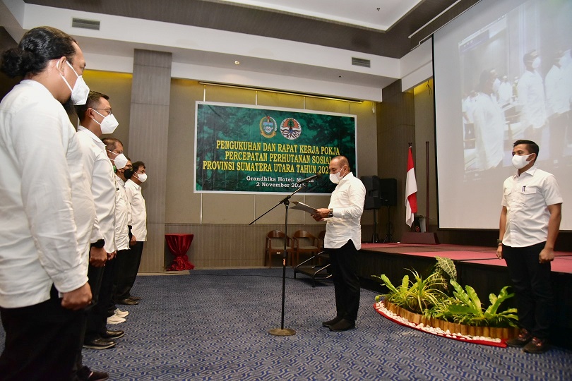 Gubernur Ingatkan Pengurus Pokja Percepatan Perhutan Sosial Sumut, Jangan Main Mata Soal Menjaga Hutan