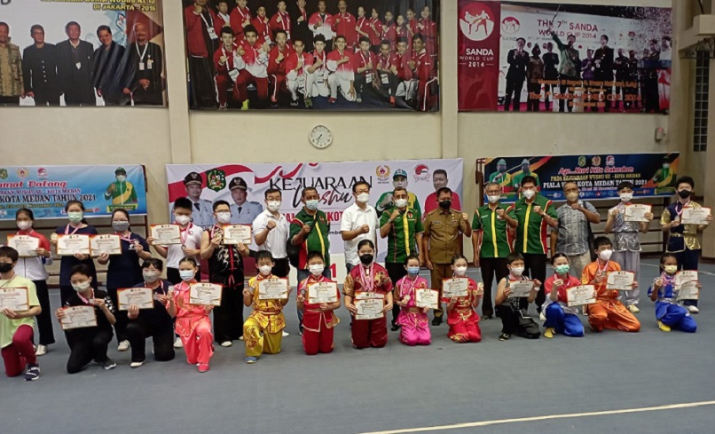 Kecamatan Medan Kota Terbaik Wushu Piala Wali Kota