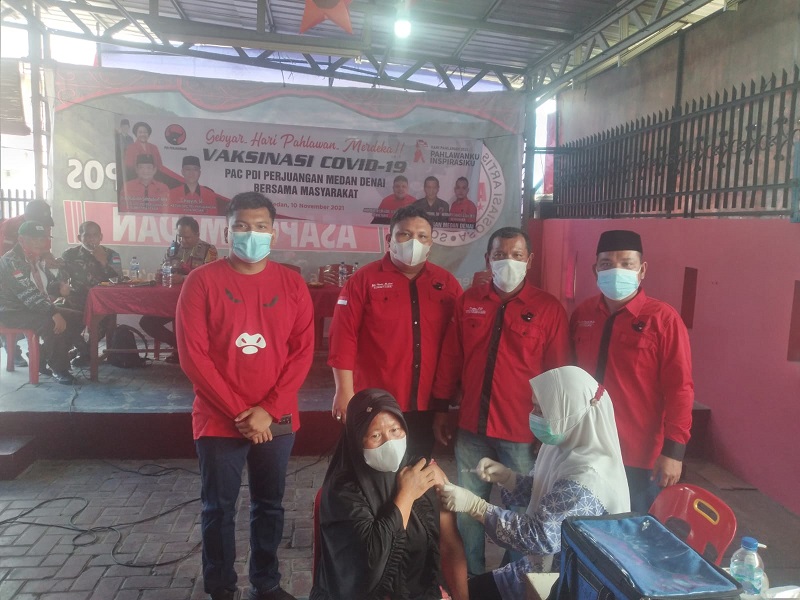 PAC Medan Denai Lakukan Vaksinasi Di Hari Pahlawan