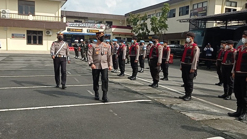 Wakapolrestabes Medan Pimpin Apel Zebra Toba 2021