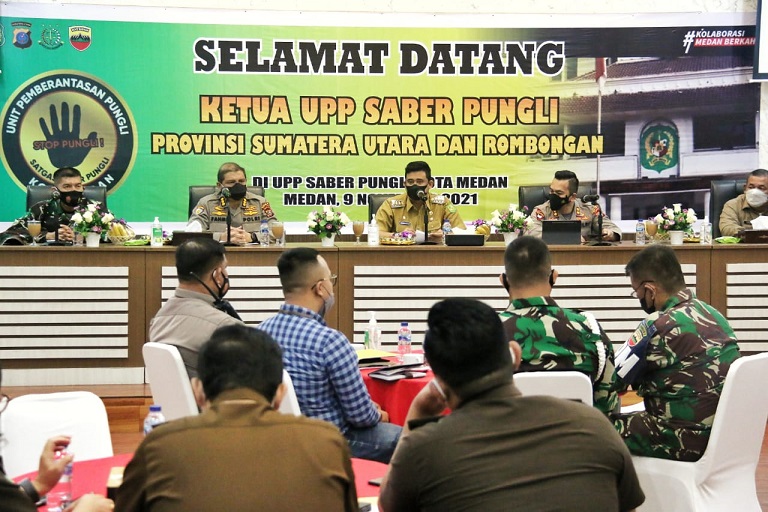 Wali Kota Medan Bersama Tim Saber Pungli Berkomitmen Berantas Pungli