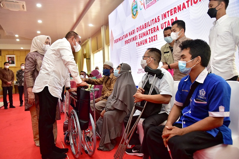 Gubernur Sumut Kagumi Penyandang Disabilitas Dimasa Pandemi Untuk Patuhi Prokes Masih Berprestasi