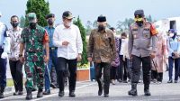Kapolda Sumut Sambut Kedatangan Wapres RI di Bandara Silangit