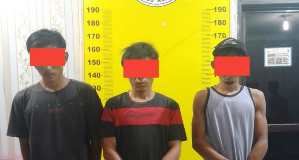 3 Laki-laki dari Jalan Marah Rusli Diamankan Petugas Satres Narkoba Polres Asahan