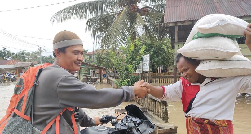 PATRANSIP Aceh Utara Salurkan Bantuan Sembako untuk Korban Banjir