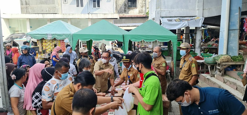 Pemko Medan Kembali Menggelar Operasi Pasar Murah Minyak Goreng Rp.14.000