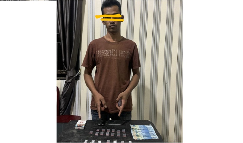 Kantongi Sabu,HS Alias ART Ditangkap Di Kecamatan Mardeka Karo