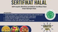 Sertifikat Halal-1 Pelaku UMKM Dapat Sertifikasi Halal Gratis dari BPJPH Kemenag RI, Pemprov Sumut Apresiasi