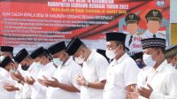 Bupati Sergai Inspektur Upacara Deklarasi Damai Pilkades Serentak Tahun 2022