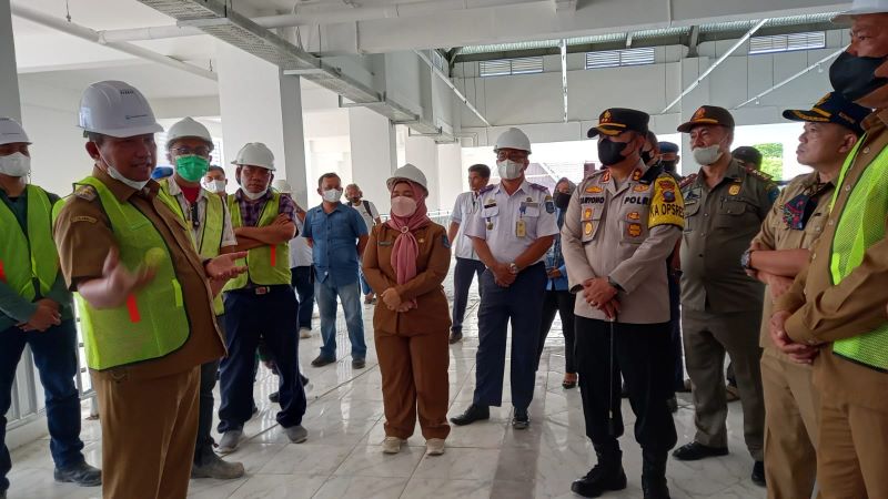 Tinjau Pembangunan Pasar Nauli Sibolga, Wali Kota Sibolga Tinggal Finishing