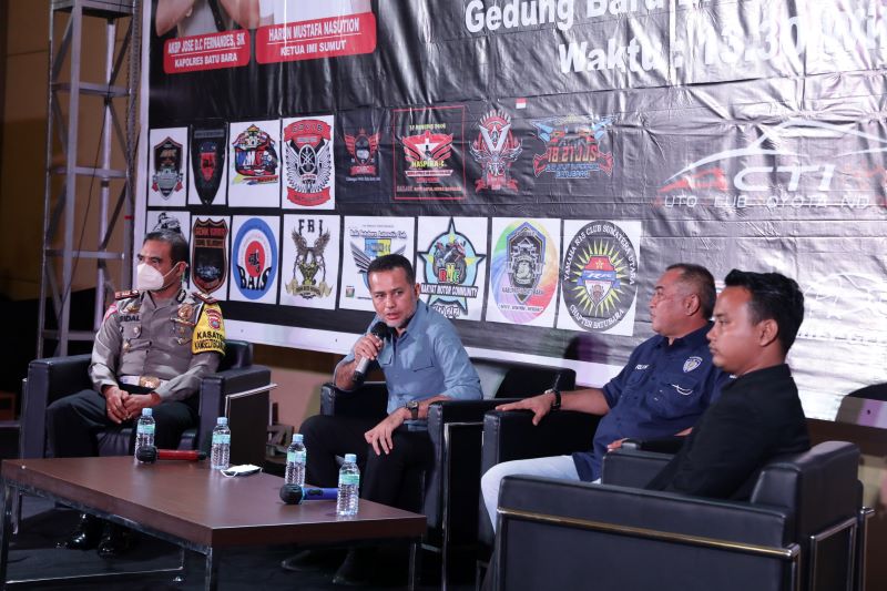 Wakil Gubernur Sumut Ajak Komunitas All Bikers Batubara Ikut Gerakkan Ekonomi Rakyat