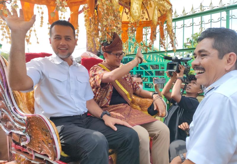 Sandiaga Uno Kunjungi Kerajaan Melayu Di Tebingtinggi