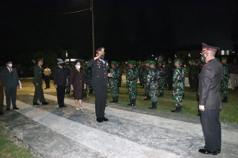 Kapolres Karo Pimpin Malam Renungan Suci Di TMP, Dihadiri Jajaran Forkopimda