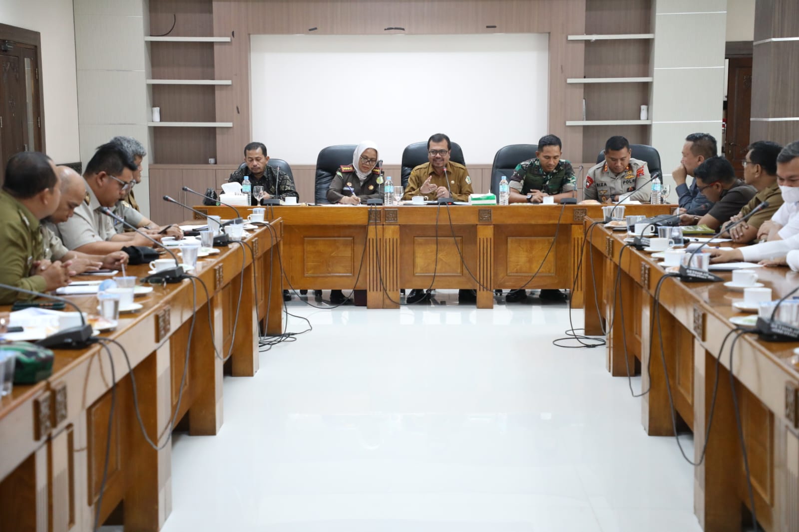 Pembagunan Waduk Kertoe Dipacu, Pj Bupati Gelar Rapat Forkompimda