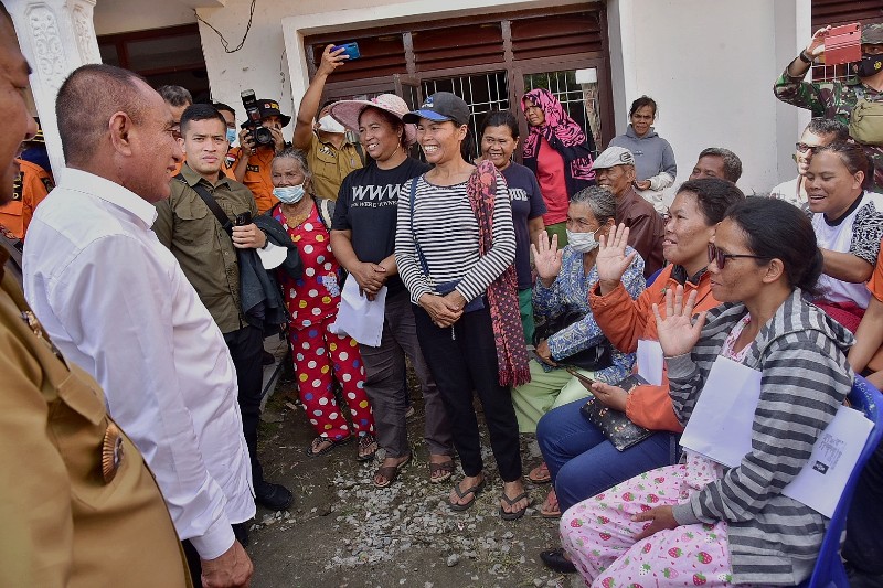 Gereja HKBP Lobusingkam Rusak Terdampak Gempa, Gubernur Sumut Janji Bangun Ulang