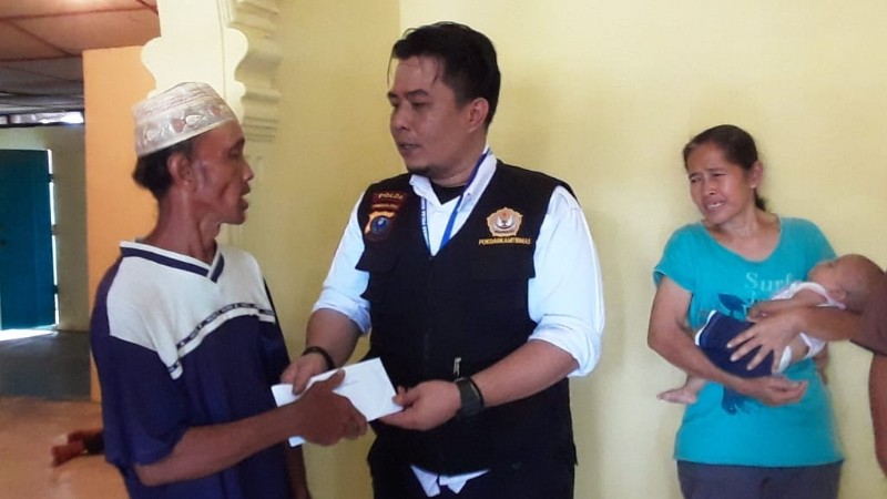 Peduli Anak Yatim, Satgas Gatra Pokdarkamtibmas Bhayangkara Sumut Salurkan Donasi